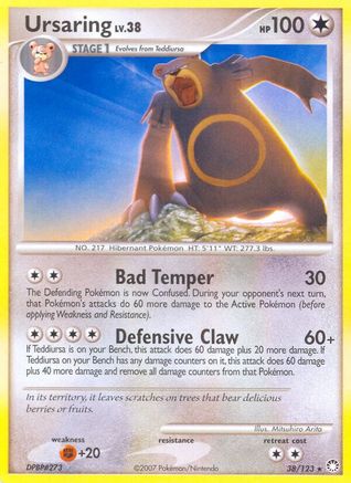 Ursaring 038/123 - Mysterious Treasures Reverse Holofoil