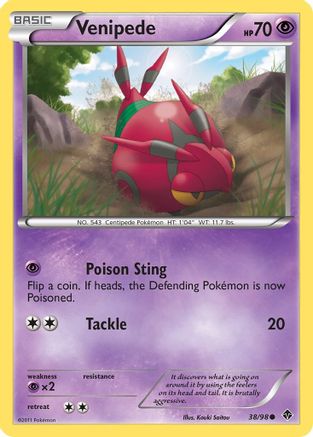 Venipede 038/98 - Emerging Powers Reverse Holofoil