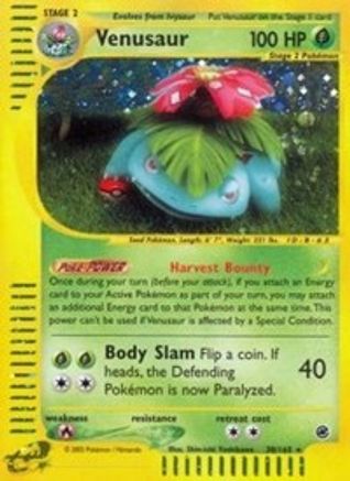 Venusaur 030/165 - Expedition Reverse Holofoil