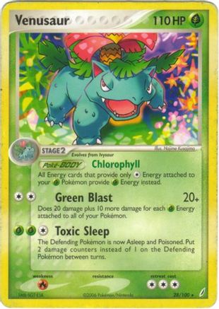 Venusaur 028/100 - Crystal Guardians Reverse Holofoil