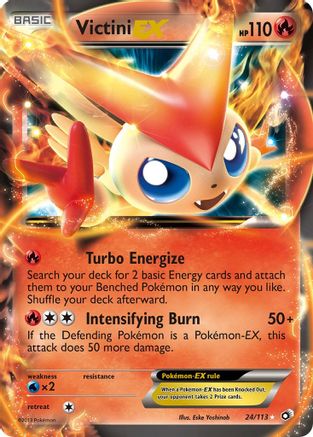 Victini EX 024/113 - Legendary Treasures Holofoil