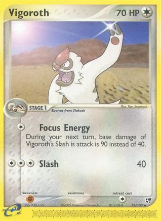 Vigoroth 052/100 - Sandstorm Reverse Holofoil