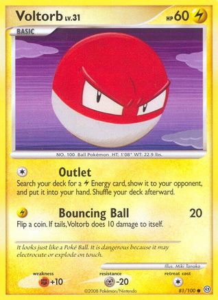 Voltorb 081/100 - Stormfront Reverse Holofoil