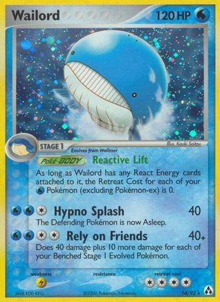 Wailord 014/92 - Legend Maker Holofoil