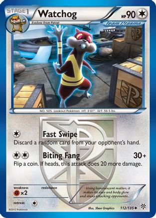 Watchog (Team Plasma) 112/135 - Plasma Storm Reverse Holofoil