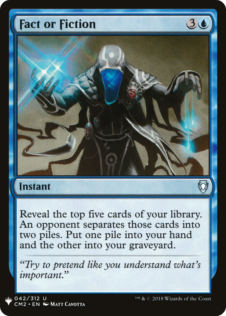 Fact or Fiction (LIST-CM2-42) - The List