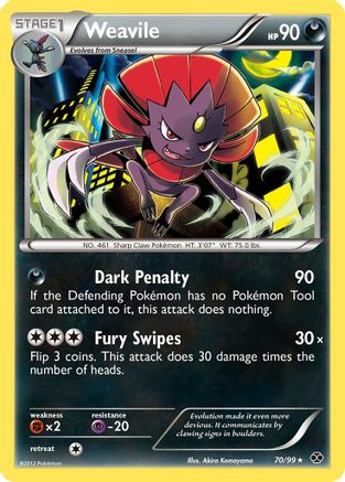 Weavile 070/99 - Next Destinies Reverse Holofoil
