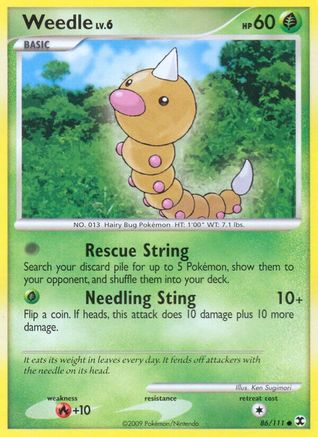 Weedle 086/111 - Rising Rivals