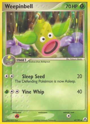 Weepinbell 047/92 - Legend Maker Reverse Holofoil