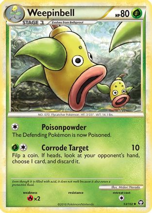 Weepinbell 053/102 - Triumphant Reverse Holofoil