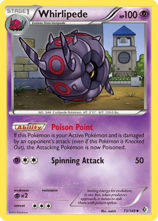 Whirlipede 073/149 - Boundaries Crossed Reverse Holofoil