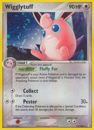Wigglytuff 013/100 - Crystal Guardians Reverse Holofoil