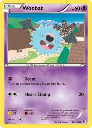 Woobat 070/149 - Boundaries Crossed Reverse Holofoil