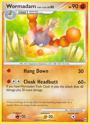 Wormadam Sandy Cloak 050/99 - Arceus Reverse Holofoil