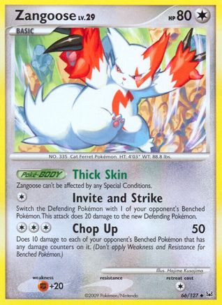 Zangoose 066/127 - Platinum Reverse Holofoil
