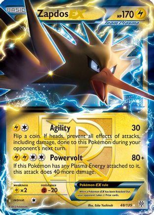 Zapdos EX (Team Plasma) 048/135 - Plasma Storm Holofoil