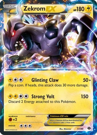 Zekrom EX 051/99 - Next Destinies Holofoil