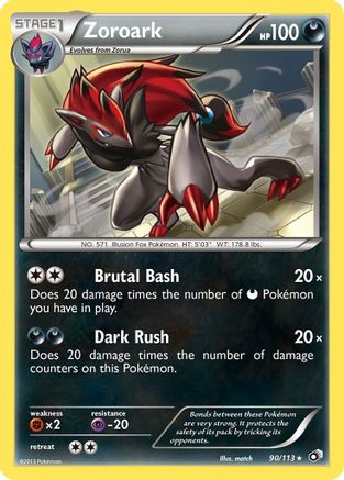 Zoroark 090/113 - Legendary Treasures Reverse Holofoil