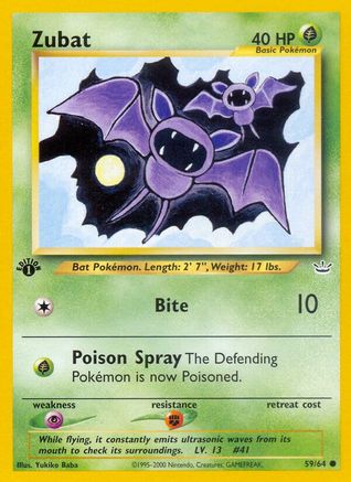 Zubat 059/64 - Neo Revelation 1st Edition