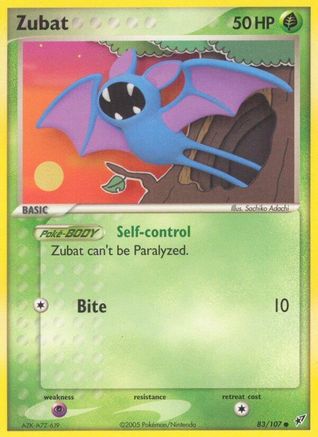 Zubat 083 - Deoxys - Reverse Holofoil