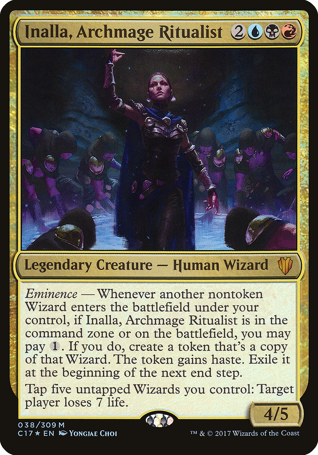 Inalla, Archmage Ritualist (OVER-038) - Commander 2017 Oversized Foil
