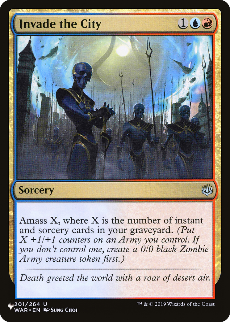 Invade the City (LIST-WAR-201) - The List