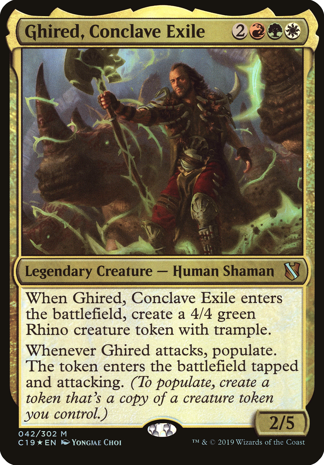 Ghired, Conclave Exile (OVER-042) - Commander 2019 Oversized Foil