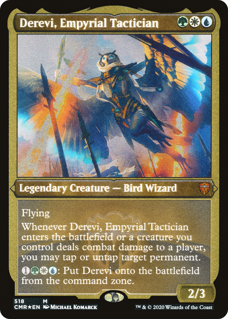 Derevi, Empyrial Tactician (CMR-518) - Commander Legends Etched Foil