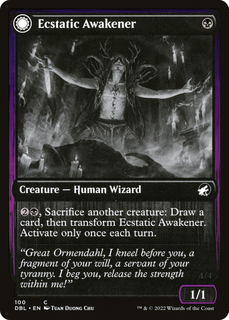 Ecstatic Awakener // Awoken Demon (DBL-100) - Innistrad: Double Feature: (Double Faced Transform)