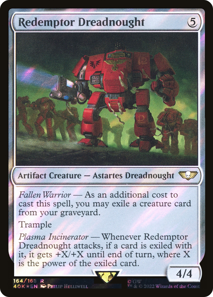 Redemptor Dreadnought (40K-164★) - Warhammer 40,000 Commander Foil