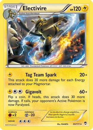 Electivire 030/111 - XY  Furious Fists