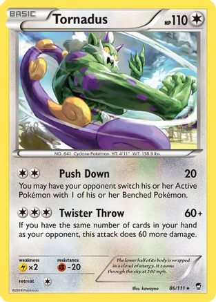 Tornadus 086/111 - XY  Furious Fists
