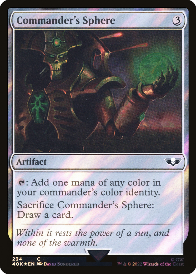 Commander's Sphere (40K-234★) - Warhammer 40,000 Commander Foil