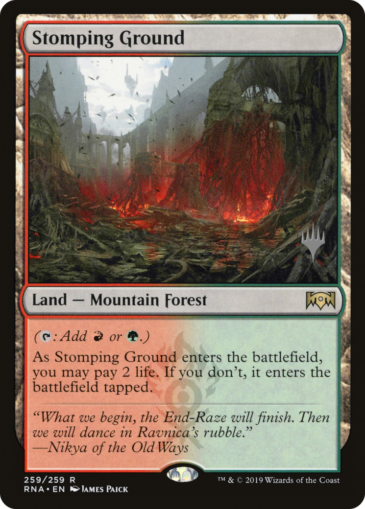 Stomping Ground (PPELD-259P) - Ravnica Allegiance Promos