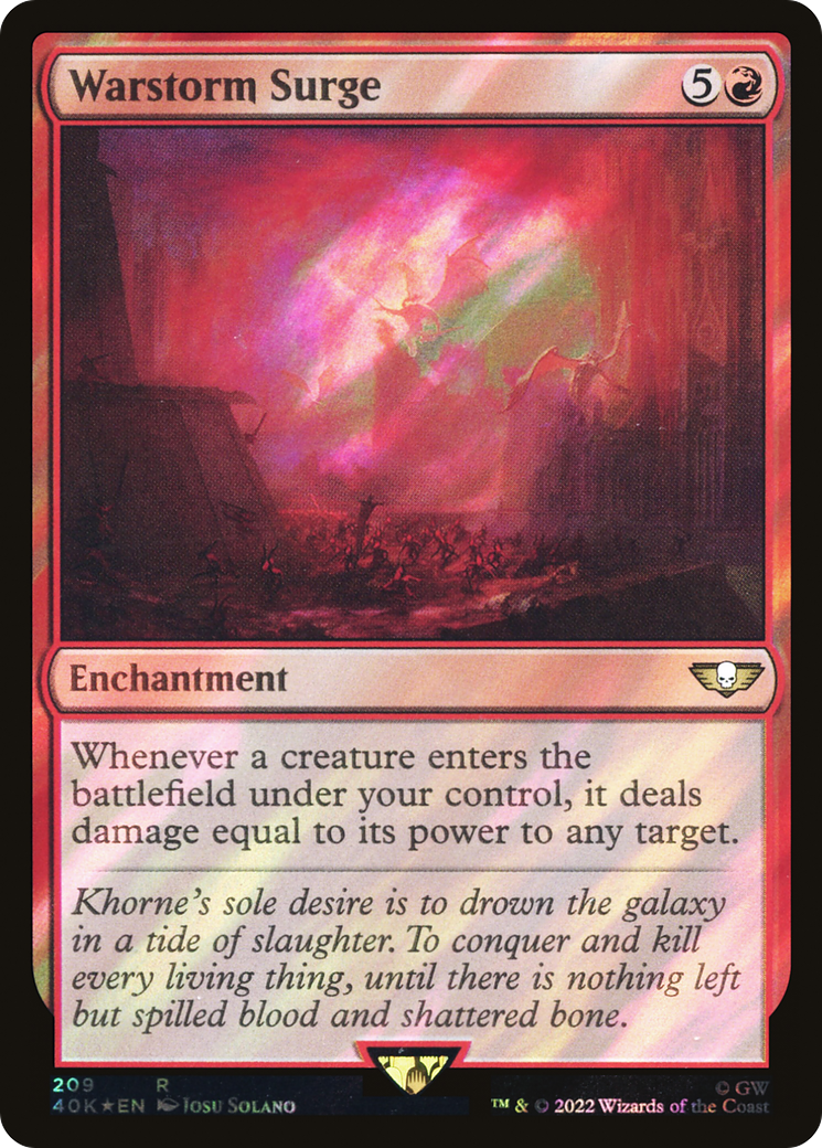 Warstorm Surge (40K-209) - Warhammer 40,000 Commander Foil