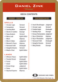 Daniel Zink Decklist (WCD-) - World Championship Decks 2003