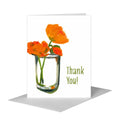 Poppies in Glass, Greeting Card (#7110B)