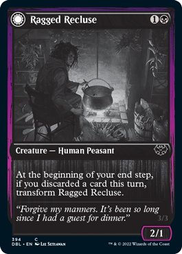 Ragged Recluse // Odious Witch (DBL-394) - Innistrad: Double Feature: (Double Faced Transform)