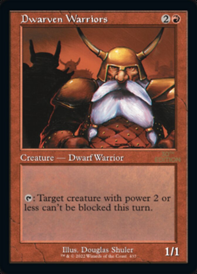 Dwarven Warriors (Retro Frame) (30A-437) - 30th Anniversary Edition