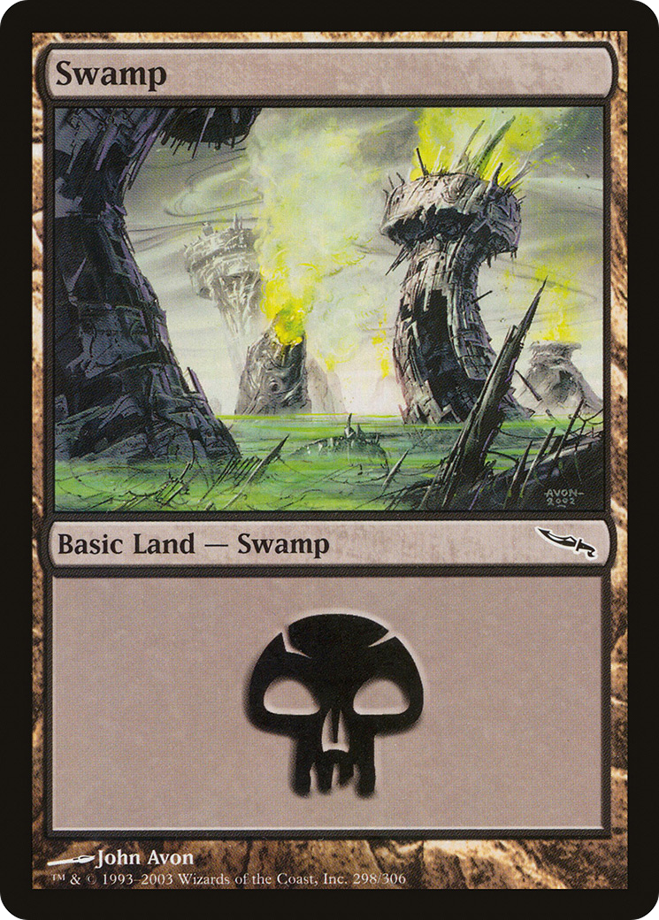 Swamp (MRD-298) - Mirrodin Foil