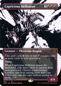 Capricious Hellraiser (ONE-310) - Phyrexia: All Will Be One: (Showcase) (Borderless) Foil