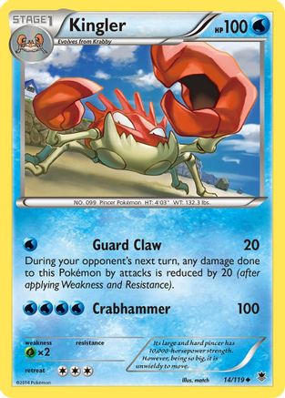 Kingler 014/119 - XY  Phantom Forces