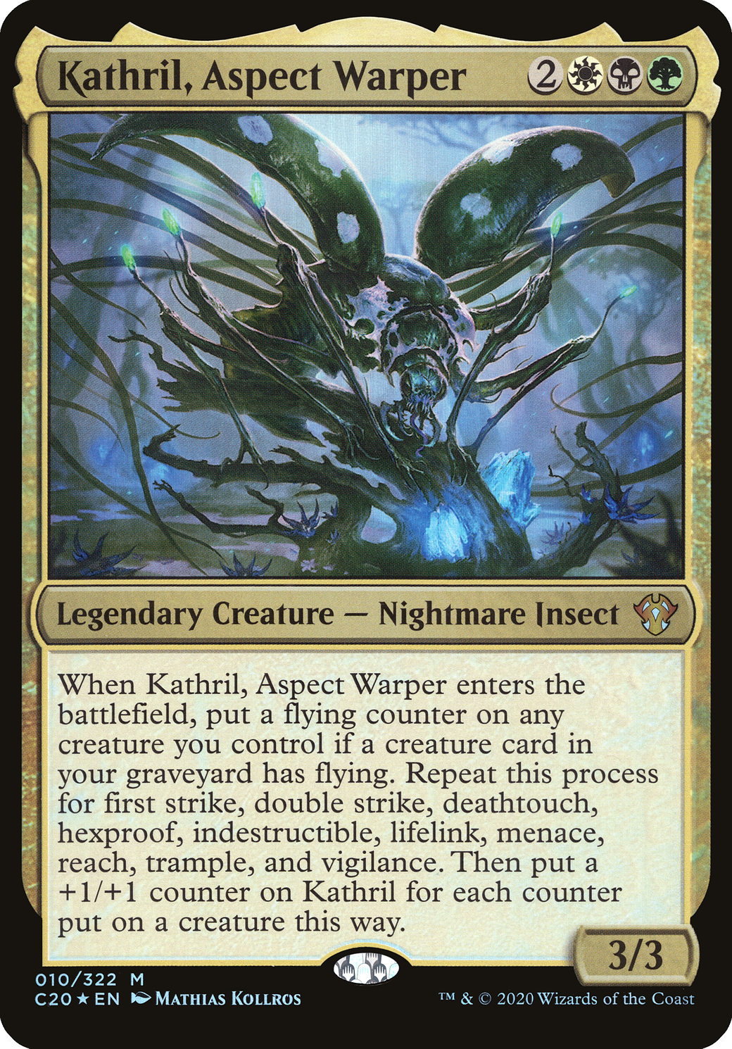 Kathril, Aspect Warper (OVER-010) - Commander 2020 Oversized Foil