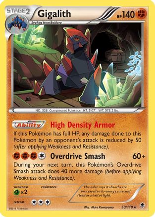 Gigalith 050/119 - XY  Phantom Forces Holofoil