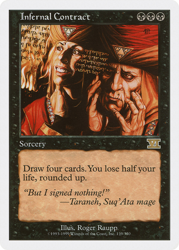 Infernal Contract (6ED-139) - Classic Sixth Edition