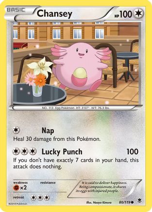 Chansey 080/119 - XY  Phantom Forces Reverse Holofoil
