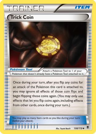 Trick Coin 108/119 - XY  Phantom Forces Reverse Holofoil
