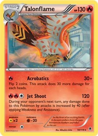 Talonflame (XY Phantom Forces) 010/119 - Deck Exclusives Holofoil