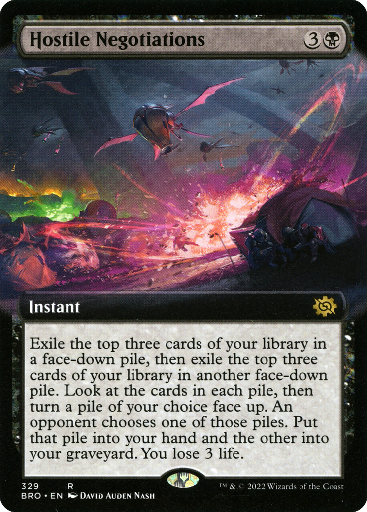 Hostile Negotiations (BRO-329) - The Brothers' War: (Extended Art)