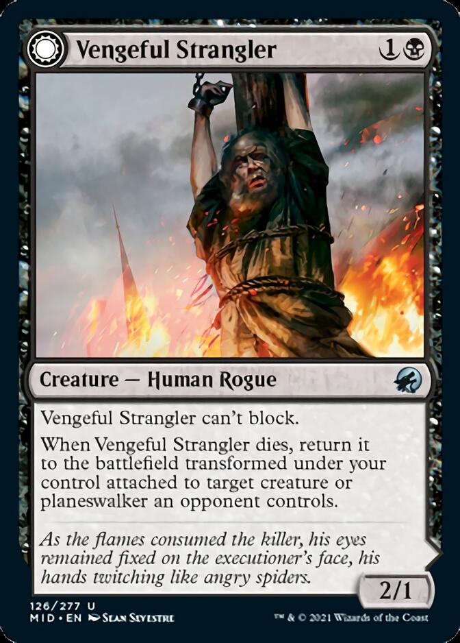 Vengeful Strangler // Strangling Grasp (MID-126) - Innistrad: Midnight Hunt: (Double Faced Transform)